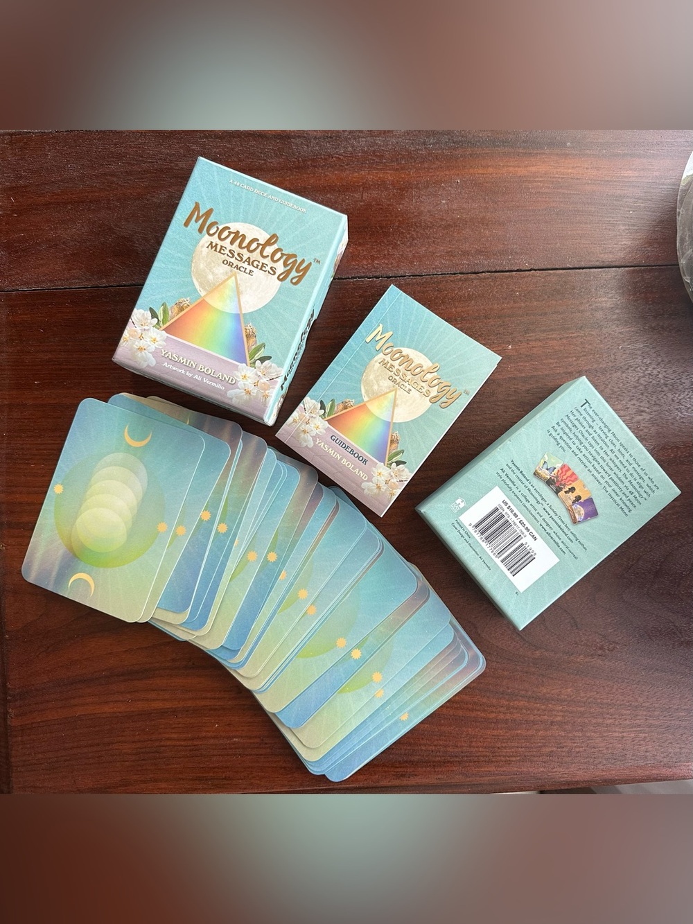 Moonology Messages Oracle Card Deck by Yasmin Boland
